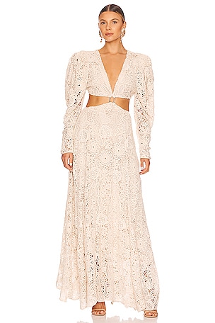 Magali Pascal Pandora Maxi Dress in Ivory | REVOLVE