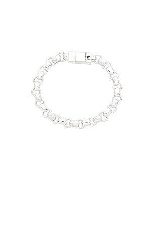 MAPLE Billy Bracelet in Metallic Silver. Size 21cm. Also