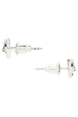 MAPLE Laugh Now Cry Later Earrings in Metallic Silver