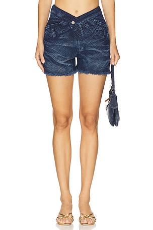 Bias V Shape Mini Shorts Masha Popova