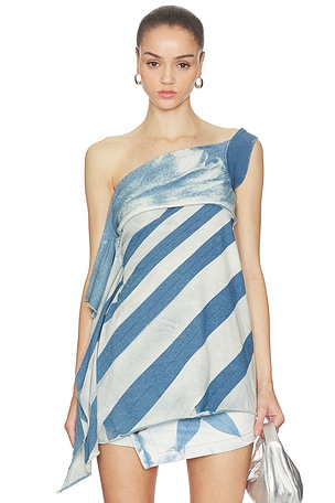 Masha Popova Backless Top in Blue