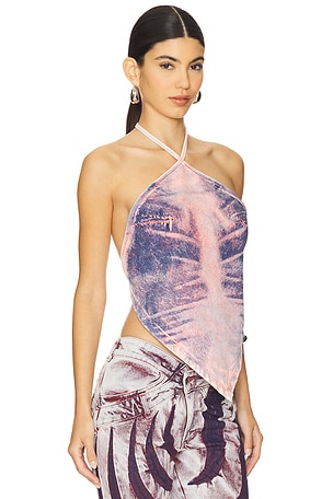 Masha Popova Whisker Bandana Top in Purple