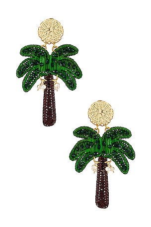 Palm Tree Earring Mercedes Salazar