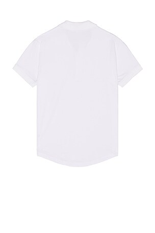 Monfrere Pierce Polo in White. Size S. Also