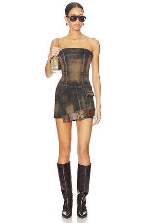 Dislocated Strapless Dress MARRKNULL