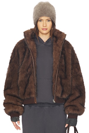Hooded Fur Coat MARRKNULL