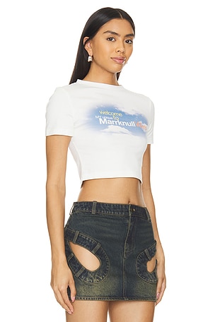 MARRKNULL Blue Sky T-shirt in White