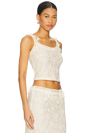 MARRKNULL Lace Layered Top