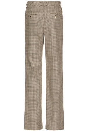 Midnight Rodeo Flared Tailored Trousers in Brown