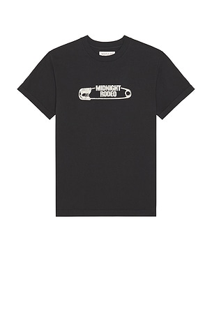 Midnight Rodeo Pinned T-Shirt in Black