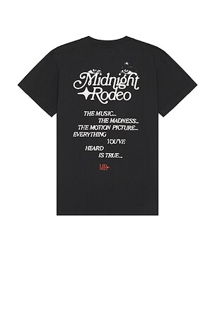 Midnight Rodeo Cocktail Tee in Black