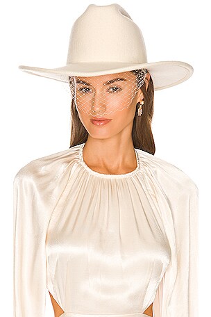 MONROWE Bridal Wool Veil Cowboy Cowgirl Cream Hat S/M il_fullxfull.4454899226_226y.jpg main image 4