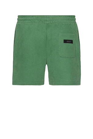 Memory Lane Mash Up Sweat Shorts in Green