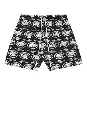 Barbwire Print Mesh Shorts Memory Lane