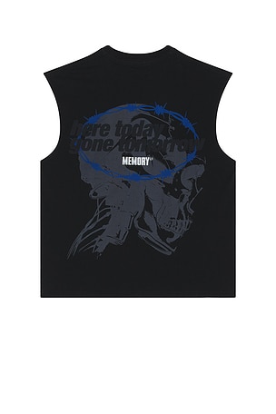 Memory Lane T3 Blitz Sleeveless Tee in Black
