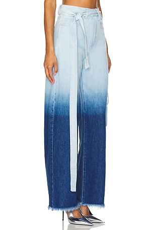 Marques ' Almeida Boyfriend Jeans With Belts in Blue