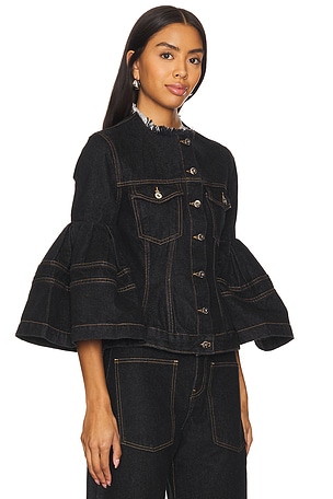 Marques ' Almeida Black Denim Jacket in Black