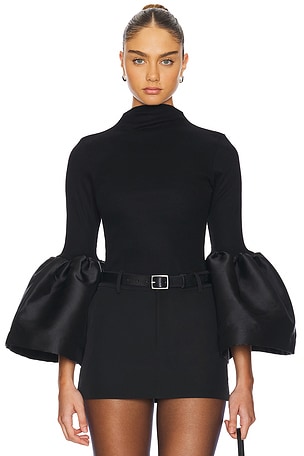 Turtleneck Puff Sleeve Top Marques ' Almeida