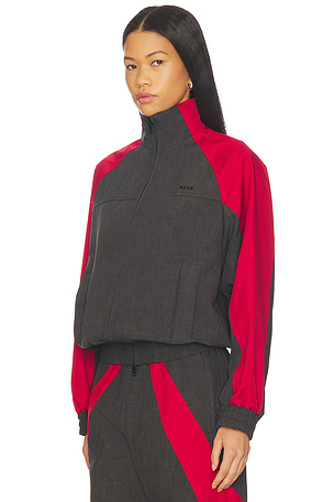 MSGM Track Jacket in Grey. Size 40. Also