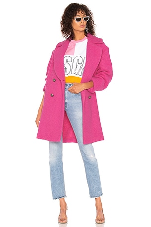 Msgm pink coat best sale