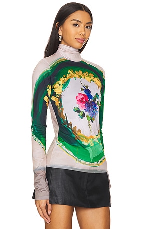 MSGM X Jan De Vliegher Top in Beige