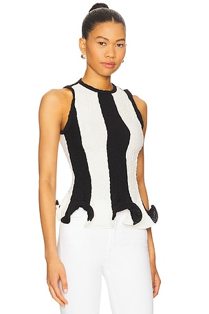 MSGM Sleeveless Top in Black