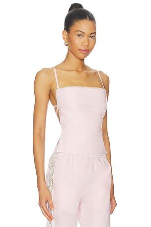 MSGM Sleeveless Top in Pink. Size 40. Also