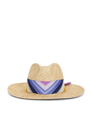 Straw Hat in Natural & Multi Missoni