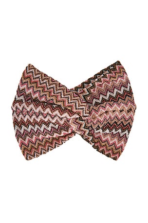 Headband in Pink Chevron Multi Missoni