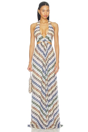 Long Dress in Multi Light Version Missoni