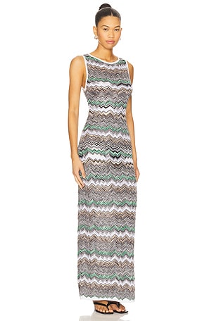 Missoni Sleeveless Long Dress in Black