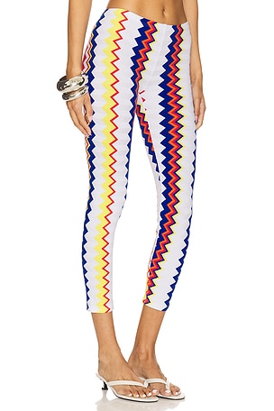 Missoni Legging in White,Red