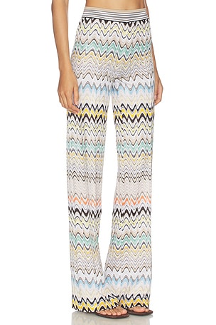 Missoni Trousers in White,Tan