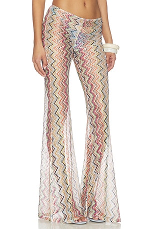 Missoni Trousers in Purple,Orange