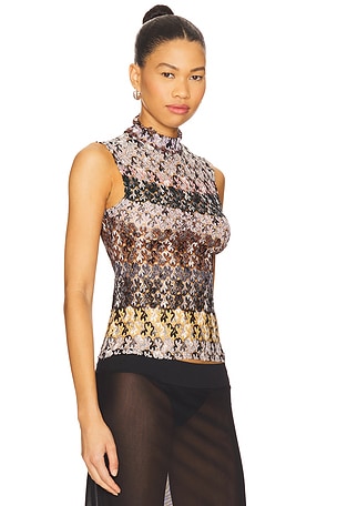 Missoni Top in Lavender,Black