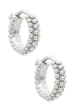 Missoma Silver Baya Mini Hoops in Silver | REVOLVE