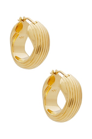 X Lucy Williams Chunky Entwined Hoops Missoma