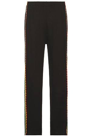 Mister Green Crochet Tracksuit Pant in Black