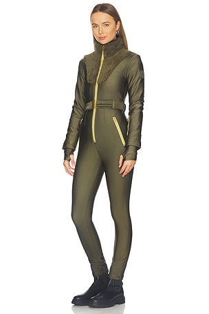 My Sunday Ski Sherpa Ski Suit in Olive