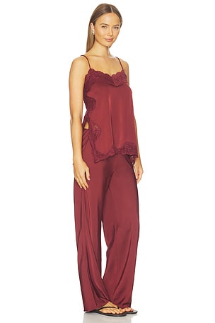 MADISON THE LABEL Mela Set in Burgundy