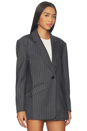 MADISON THE LABEL Collins Blazer in Grey