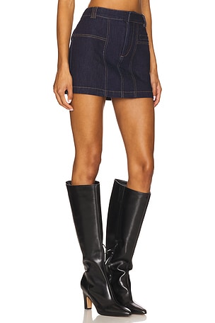 MADISON THE LABEL Anja Mini Skirt in Blue