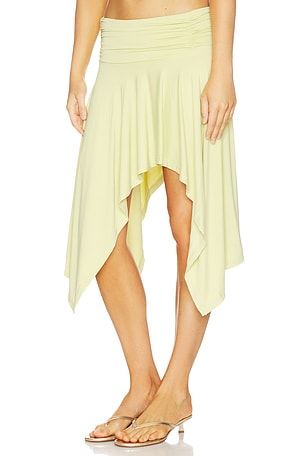 MADISON THE LABEL Kasey Skirt in Lemon