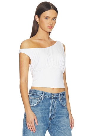 MADISON THE LABEL Nisma Top in White