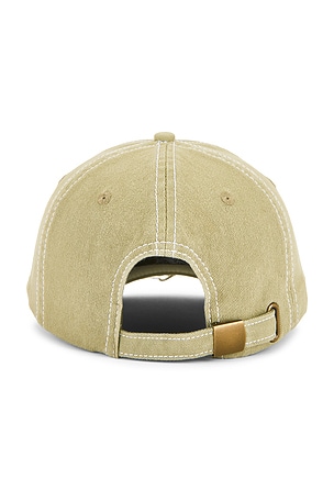 Museum of Peace and Quiet Wordmark Reverse Stitched Dad Hat in Sage