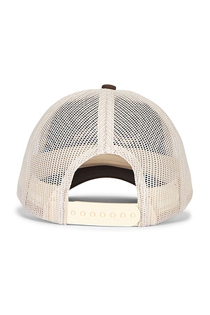 Museum of Peace and Quiet Wordmark Trucker Dad Hat in Brown