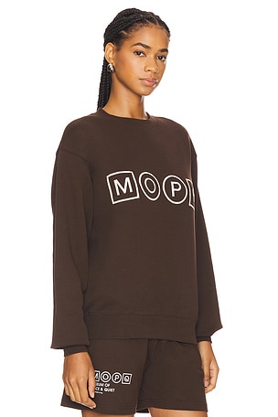 Museum of Peace and Quiet Simple Living Crewneck in Brown