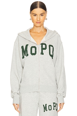 Museum of Peace and Quiet University Zip Up in Light Grey