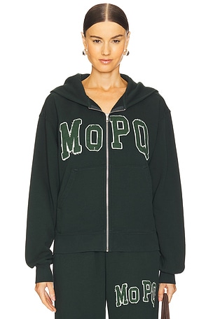 Museum of Peace and Quiet University Zip Up in Dark Green