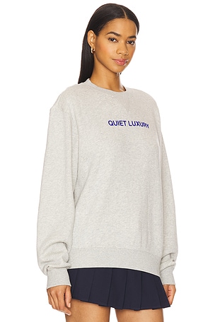 Museum of Peace and Quiet Quiet Luxury Crew Neck Sweatshirt in Grey